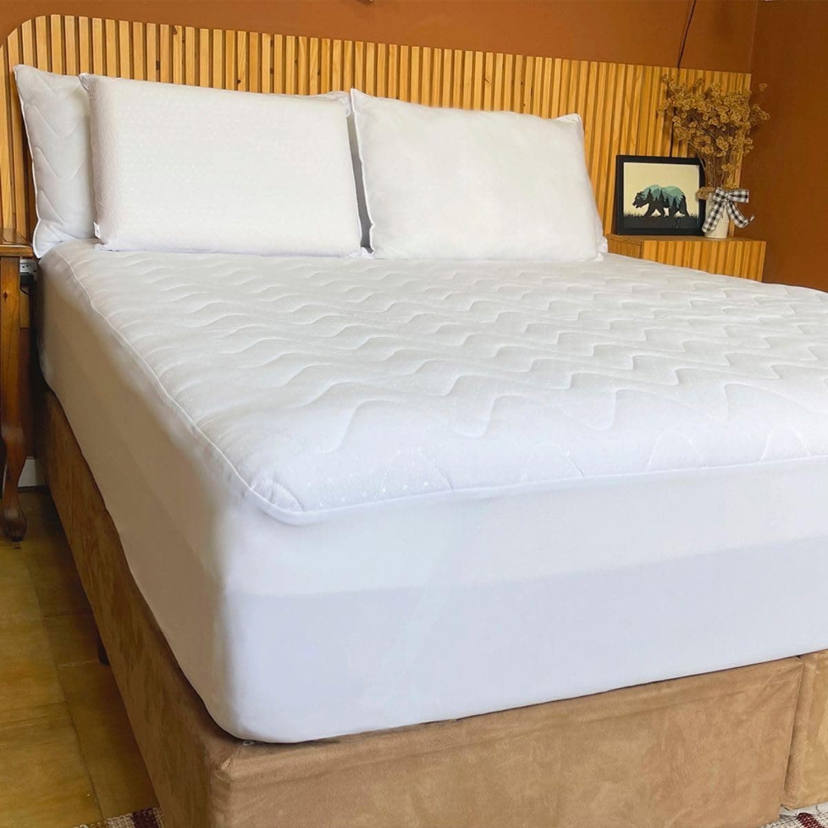 Fibrasca Protetor de Colchão Impermeável O SILENCIOSO – Casal 140 x 190 cm - Imagem 4