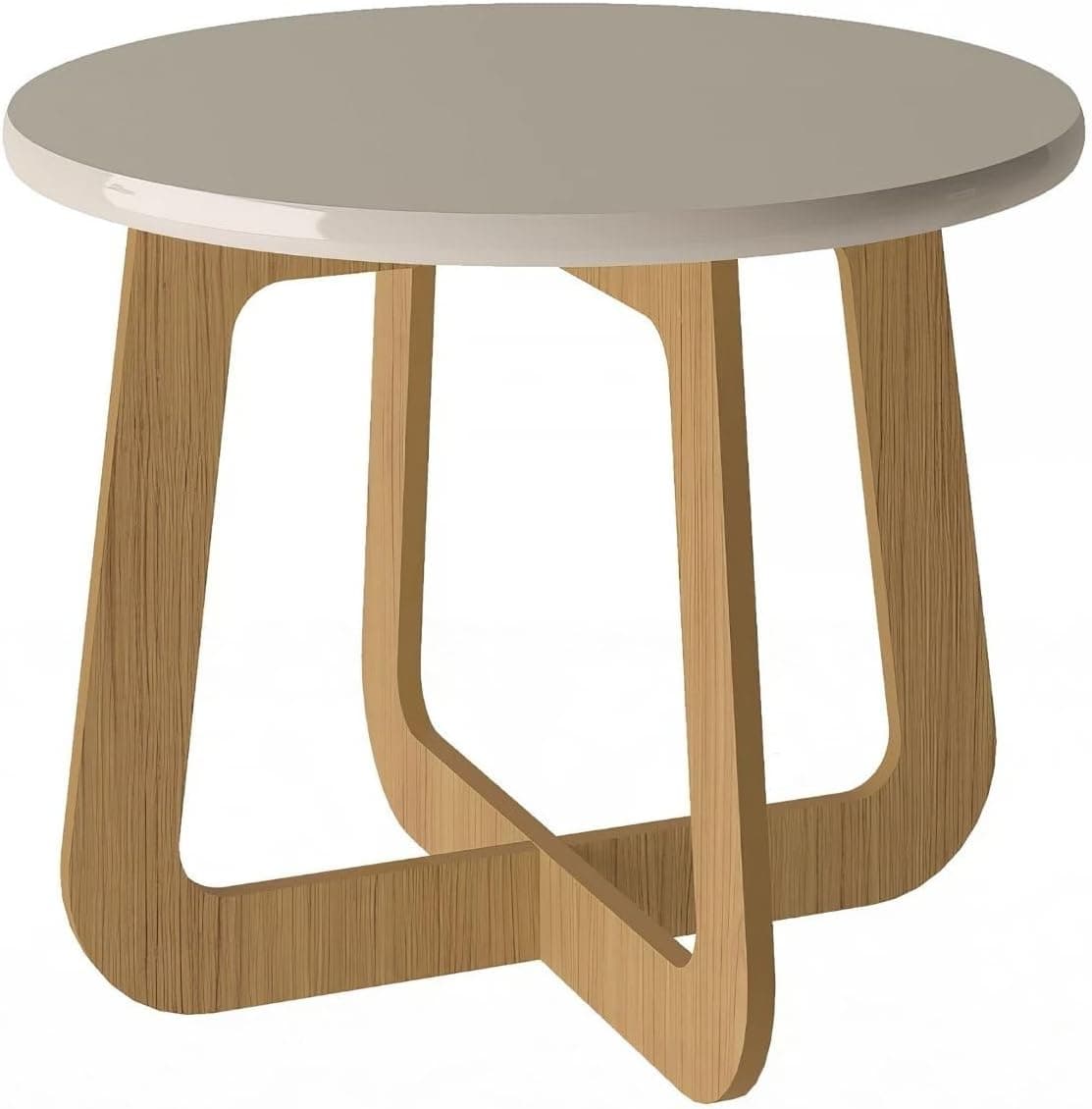 Mesa de centro 100% MDF Jasmin cor Off White/Carvalho - Artely
