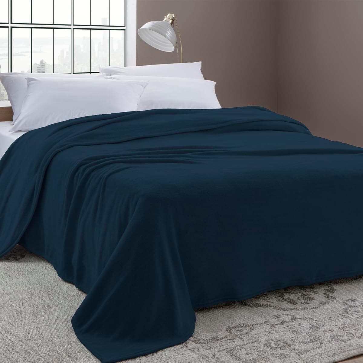 Camesa Cobertor Velour Select Solteiro 150X220 300g/m² Marinho - Imagem 3