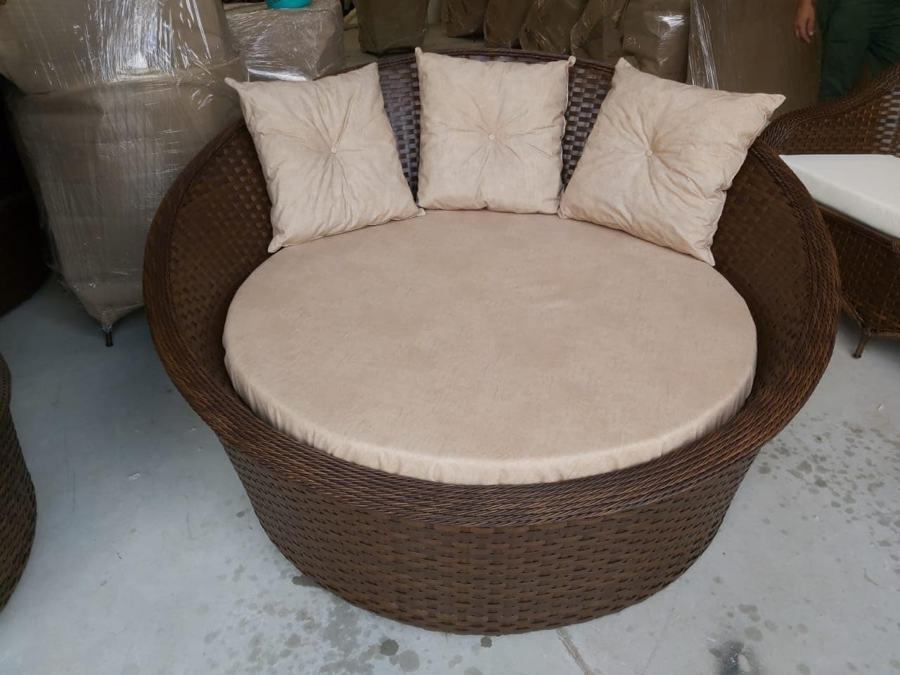Chaise Nova Delhi - Tecido Duna Deserto