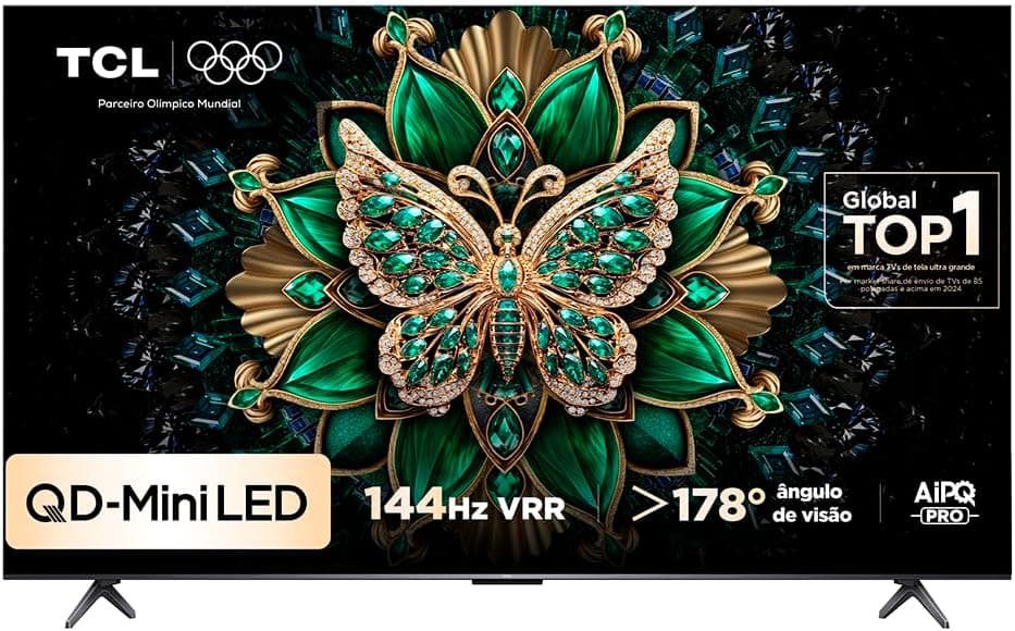 Smart TV TCL 65 Polegadas QLED Mini LED 4K C6K WiFi Bluetooth Google TV 4 HDMI 144Hz HDR10+ 65C6K - Imagem 4
