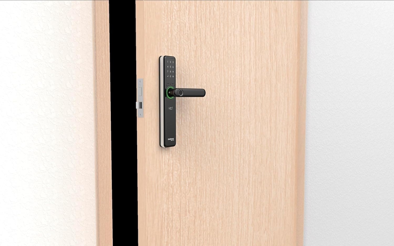 Fechadura Inteligente de Embutir com Maçaneta MFR 7000 Preto Intelbras - Imagem 4