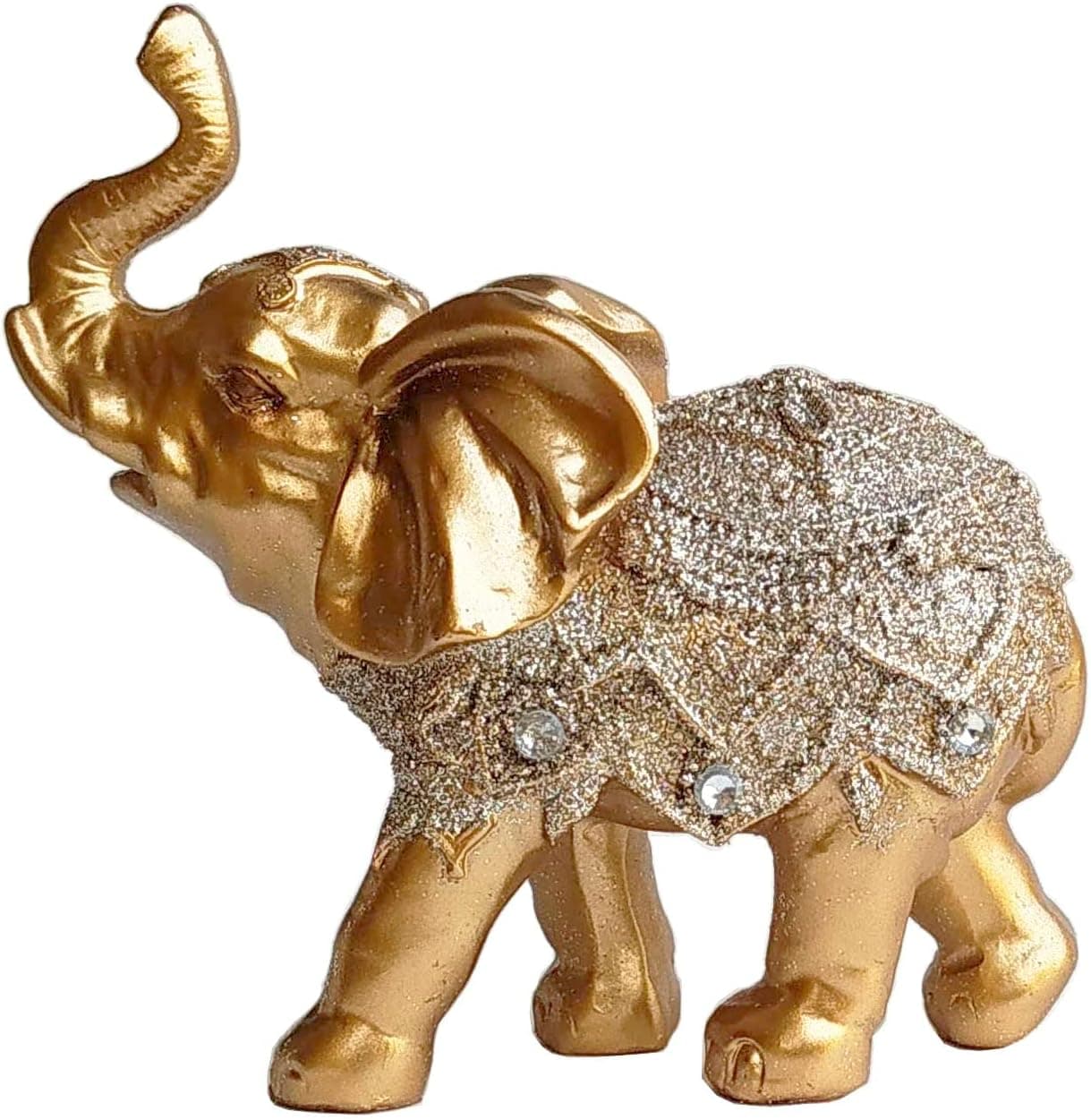 Elefante Decorativo Em Resina Indiano Sabedoria Sorte K (K200) - Imagem 4