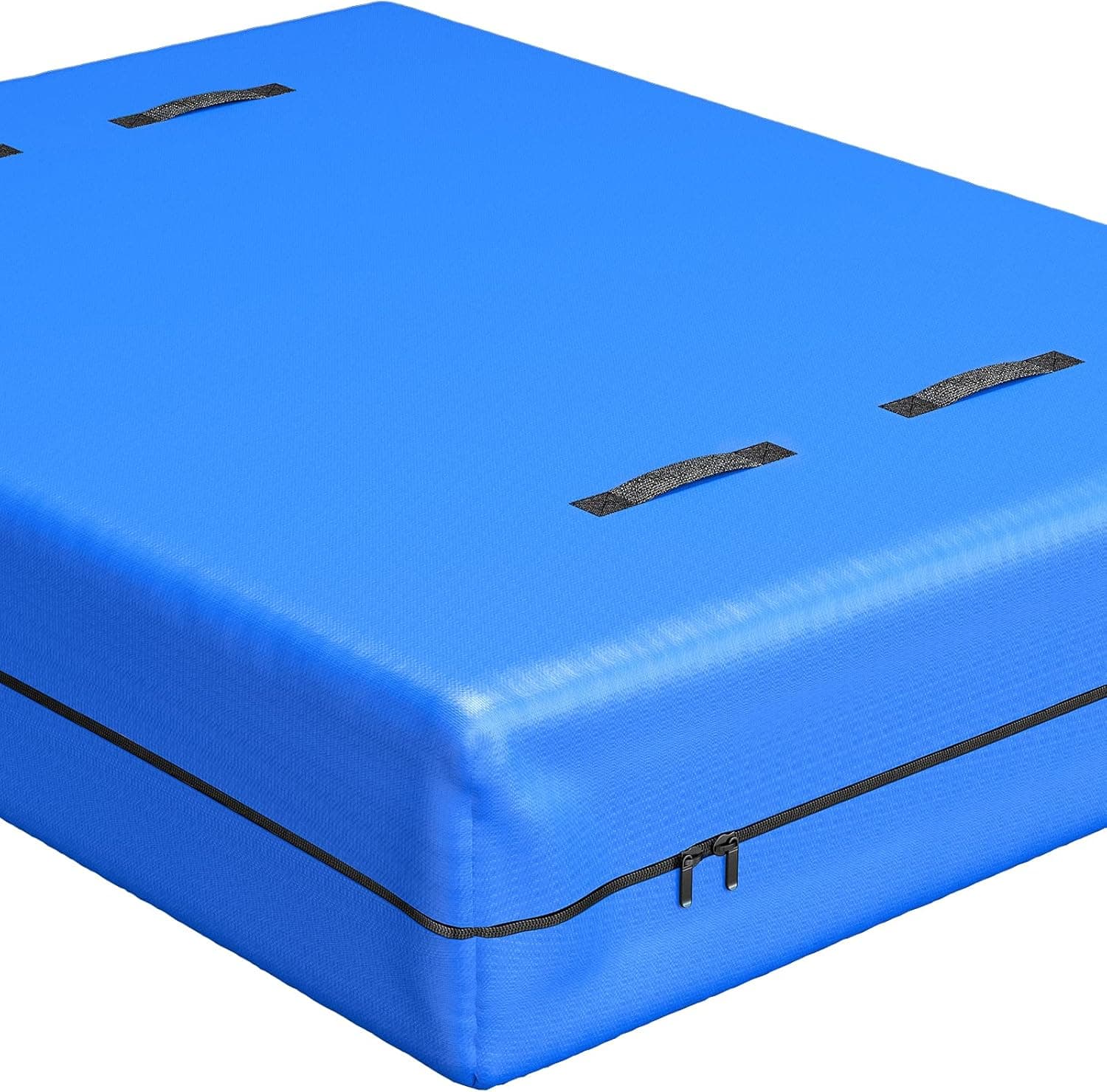 Bolsa de colchão King para movimentação e armazenamento, capa de colchão impermeável para cama king size, protetor de colchão com zíper com 8 alças de transporte fortes, 203 cm C x 199 cm L x 38 cm P