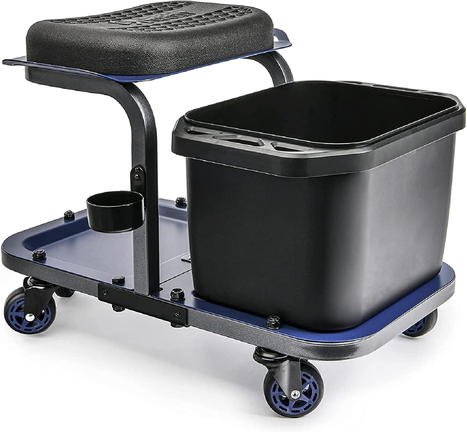 Banqueta de lavagem de carro com rodinhas 158 kg. Capacidade para detalhar o carro, limpeza, pintura ou jardinagem