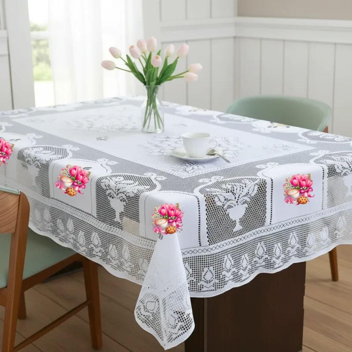 Toalha de mesa renda 6 cadeiras Escolha Estampa !! - Imagem 4