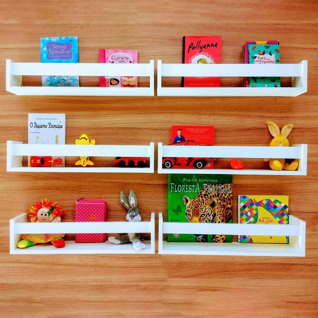 4 Prateleiras Revisteiro para Livros Infantis 45x12x11,5cm - Imagem 3
