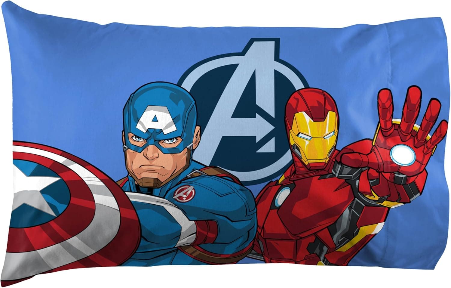 Jay Franco Jogo de lençol infantil com elástico, lençol de cima e fronha - roupa de cama ultramacia com fronha para decoração de quarto, branco - Vingadores, solteiro de 3 peças - Imagem 4