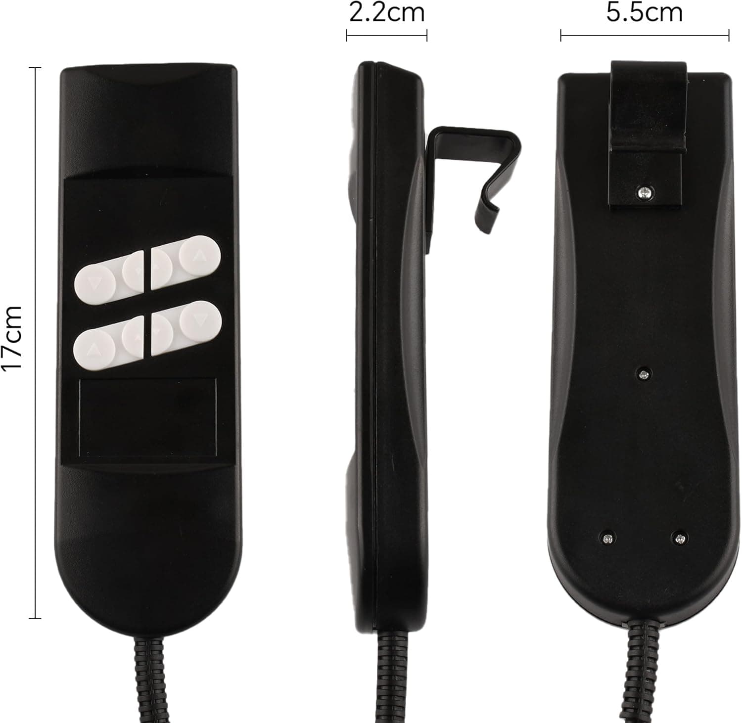 UP/Down 4 Button 5PIN Roll line 180° Electric Sofa Remote Hand Control for Lift Chair or Power Recliner - Imagem 3
