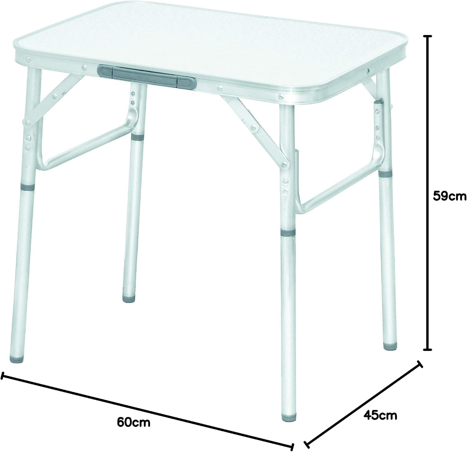 Mesa Dobrável De Alumínio Com Tampo De Mdf, 60 cm x 45 cm, Palisad - Imagem 3
