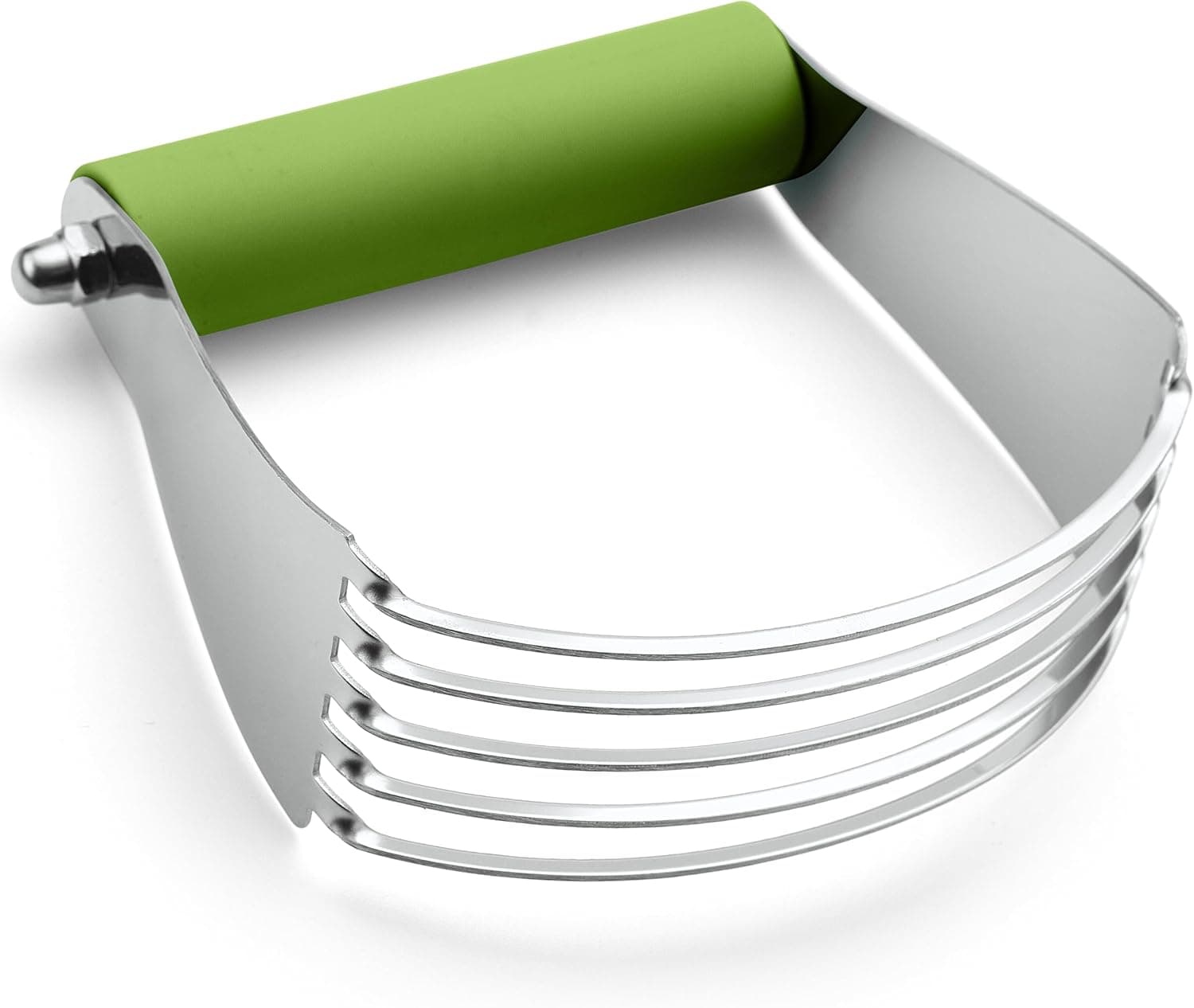Spring Chef Liquidificador de massa verde grande para assar, ferramenta profissional de cortador de massa, ferramenta de cortador de massa folhada de aço inoxidável com lâminas afiadas, liquidificador