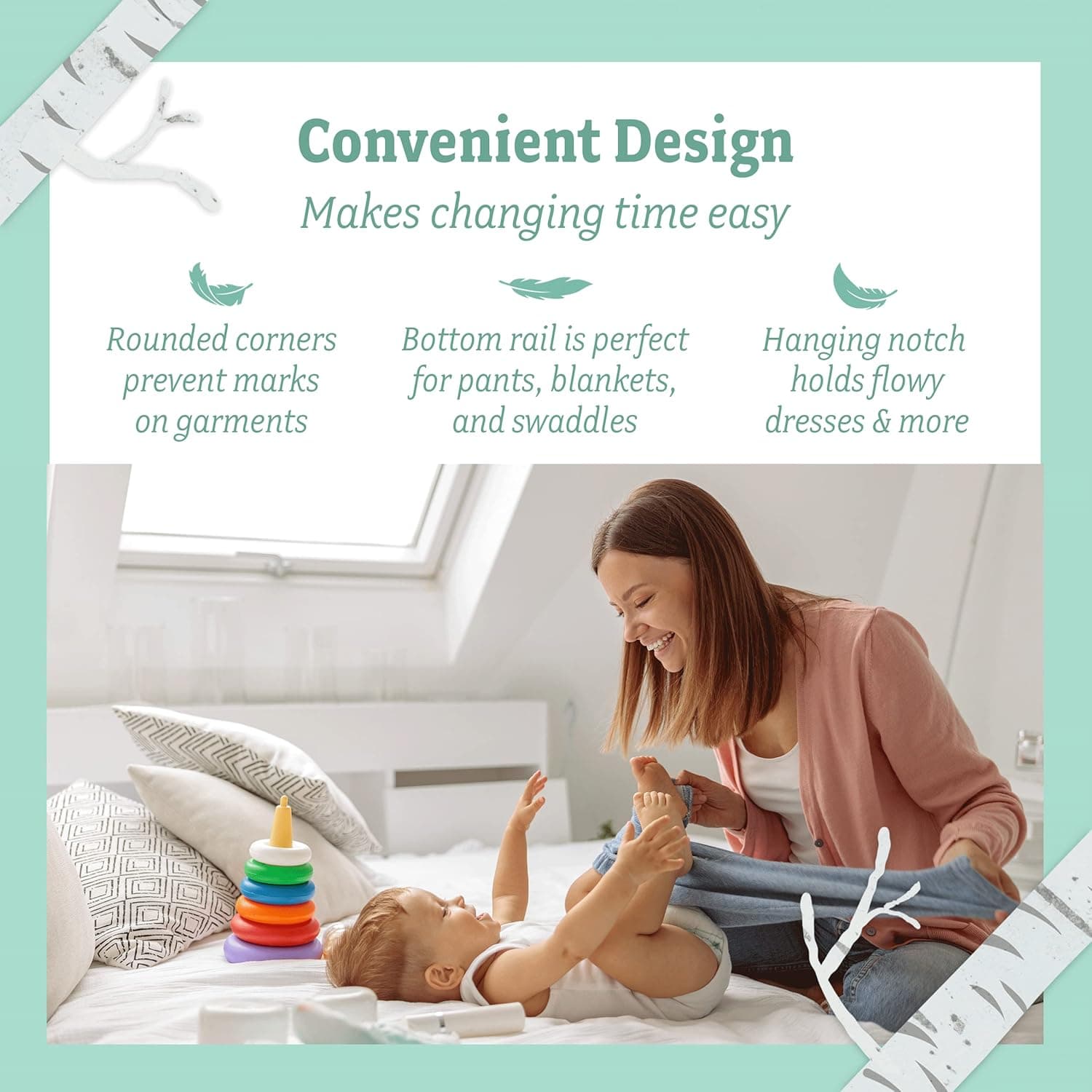 Cabides de veludo Baby Nest Designs, BHP, Cinza - Imagem 4
