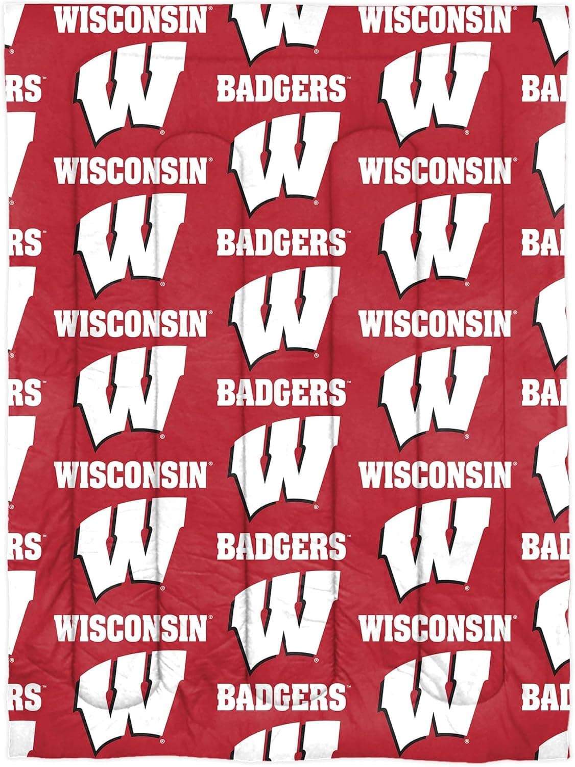 Northest NCAA Wisconsin Badgers conjunto de cama em uma bolsa, solteiro, giratório