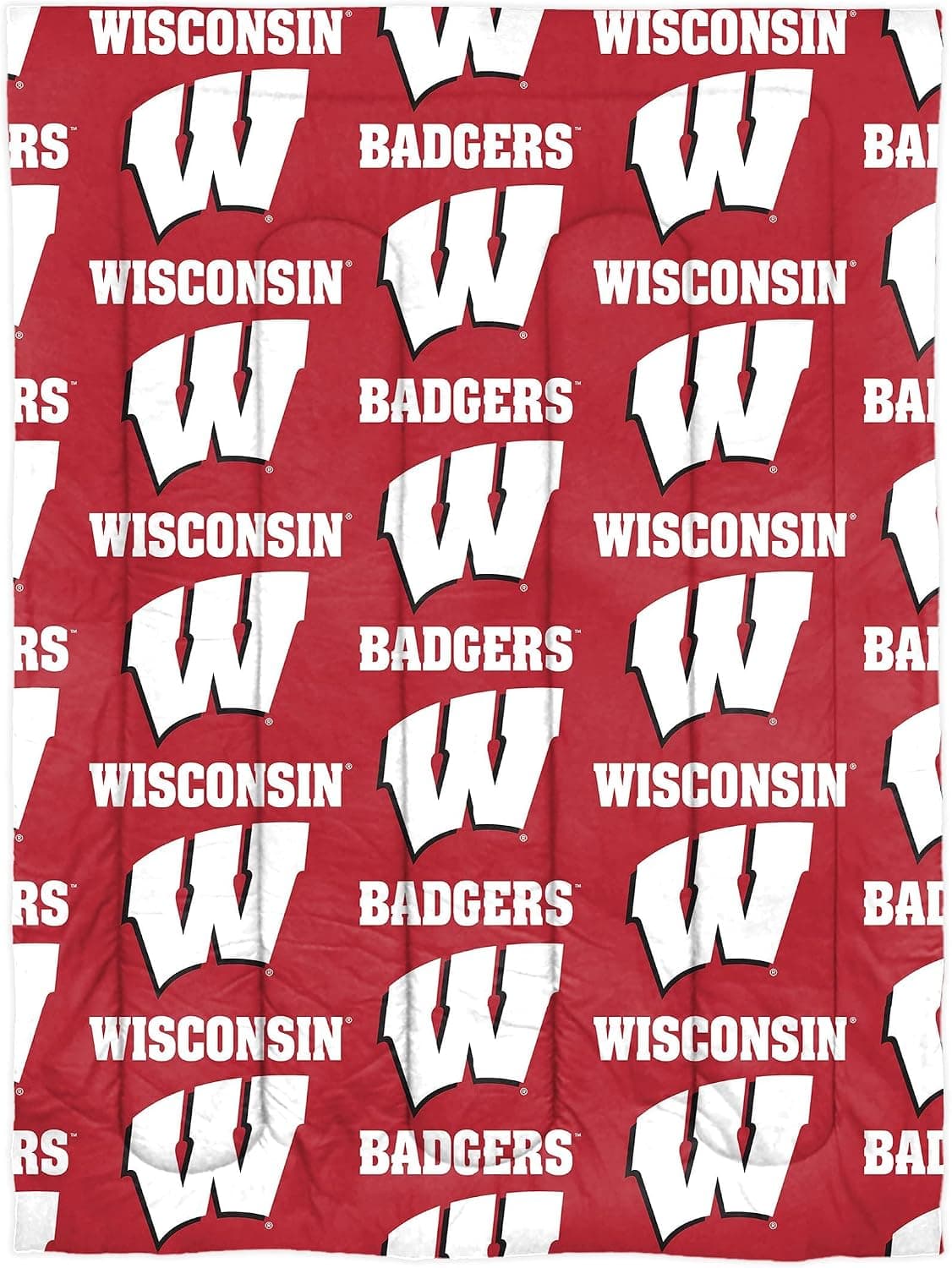 Northest NCAA Wisconsin Badgers conjunto de cama em uma bolsa, solteiro, giratório