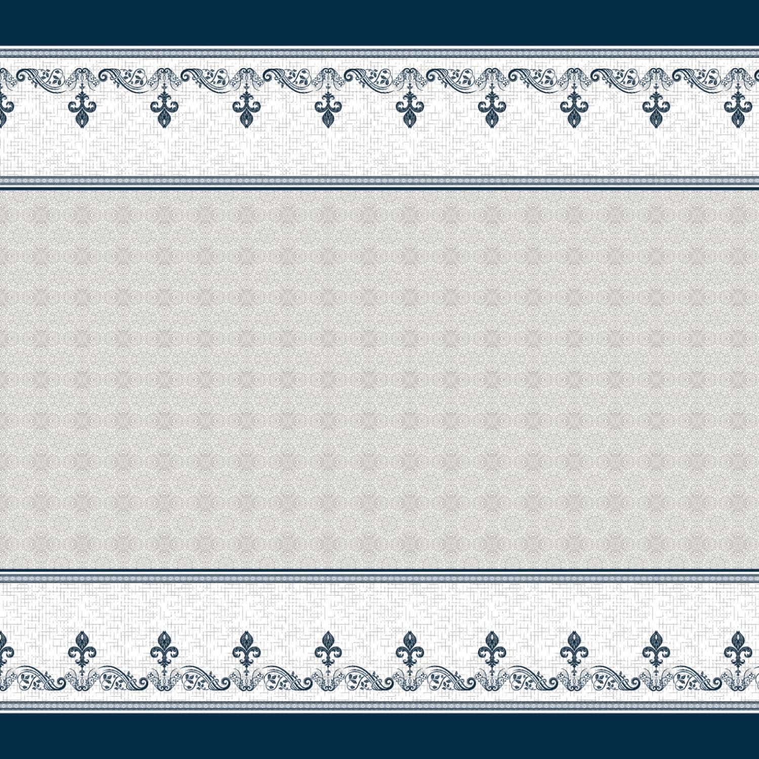 Toalha De Mesa 4 Lugares Quadrada Rústica Luxo 1,40x1,40m (Flor de Lis) - Imagem 4