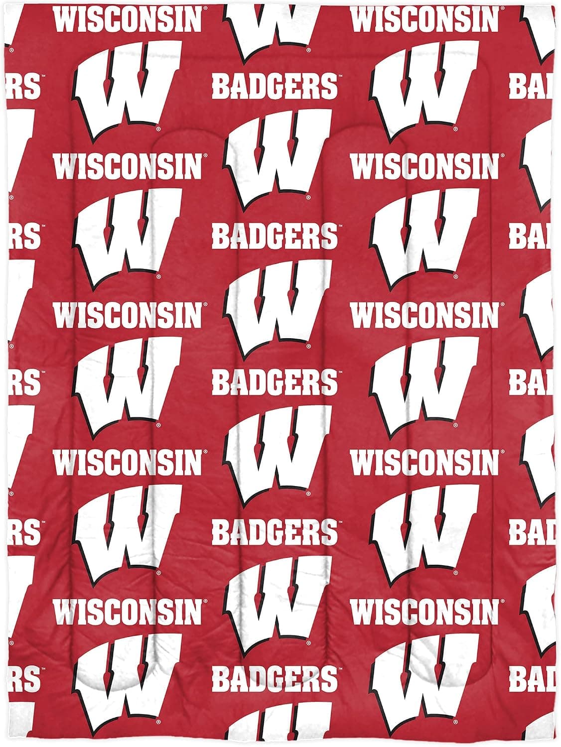 Northest NCAA Wisconsin Badgers conjunto de cama em uma bolsa, solteiro, giratório - Imagem 3