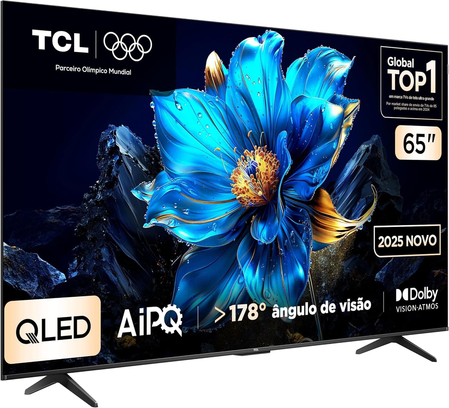 Smart TV TCL 65 Polegadas QLED 4K P7K WiFi Bluetooth Google TV HDR10+ Dolby Atmos Dolby Vision 65P7K - Imagem 3