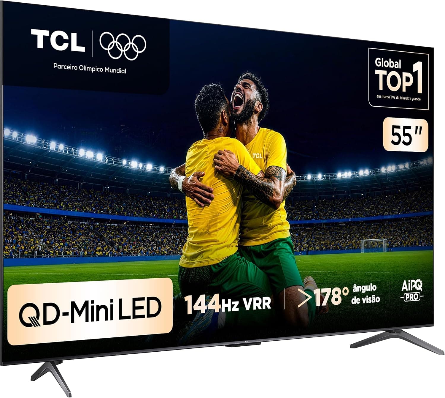 Smart TV TCL 55 Polegadas QLED Mini LED 4K C6K WiFi Bluetooth Google TV 4 HDMI 144Hz HDR10+ 55C6K - Imagem 3
