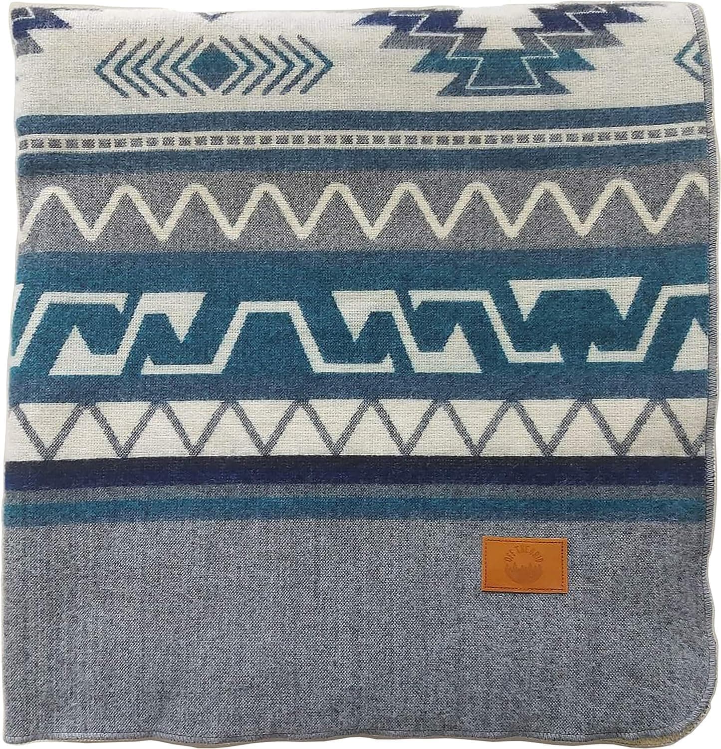 Off the Grid Cobertor Inca Asteca | Estilo Boho Navajo do Sudoeste Indiano | Capa de tecido nativo ocidental para acampamento, roupa de cama, sofá (rei, cinza condor)